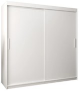 Dulap de haine 200 cm Toki (alb mat + alb mat). 1064845