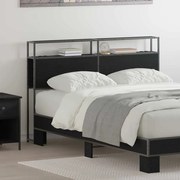 vidaXL Tăblie de depozitare Stejar negru 135 cm Lemn compozit