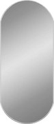 vidaXL Oglindă de perete, argintiu, 80x35 cm, ovală