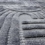 Covor 3D in relief acolade 678A 200x300 cm Antracit
