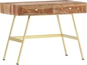 vidaXL Birou de scris cu sertare, 100x55x75 cm, lemn masiv de acacia