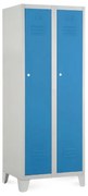 Dulap metalic, 60 x 50 x 160 cm, picioare fixe, încuietoare cilindrică, albastru - ral 5012