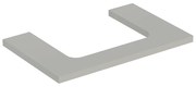 Blat pentru lavoar Geberit One cu decupaj in mijloc greige mat 75 cm
