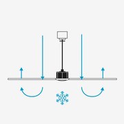 Ventilator LED dimabil de tavan FARO 34207-130 ROTTERDAM XXL LED/32W/230V negru d. 250 cm + telecomandă