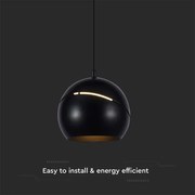 Lustră LED tactilă pe cablu LED/8,5W/230V 3000K negru