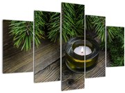 Tablou - lumânare de Crăciun (150x105 cm)