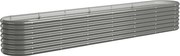 vidaXL Strat înălțat grădină gri 260x40x36cm oțel galvanizat