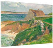 Tablou pe sticlă - Henri Moret, The Island of Raguenez, Brittany, reproducere (70x50 cm)