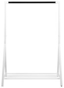 Suport de haine din metal alb Brent - Actona