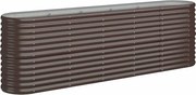 vidaXL Strat înălțat grădină 224x40x68 cm oțel galvanizat