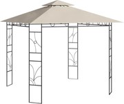 vidaXL Pavilion, crem, 3x3x2,7 m, 160 g/m²