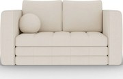 Canapea Kastol , alb chenille extensibil, 137x71x74 cm – Soreli 01