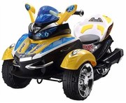 Masinuta electrica cu acumulator pentru copii Jolly Kids® ATV Mountain Ride cu 4 roti,cu muzica si lumini fata si spate, amortizor impact frontal,