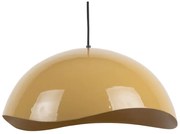 Lustră galben-muștar cu abajur din metal ø 50 cm Waved – Leitmotiv