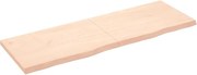 vidaXL Poliță de perete, 180x60x(2-6)cm, lemn masiv de stejar netratat