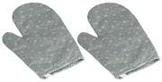 Mănușă de bucătărie Bellatex Floare gri, 28 x 18 cm, 2 buc