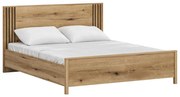 Pat matrimonial 160 cm Hemos (stejar evoke) . 1116858