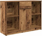 vidaXL Bufetă cu sertar Lemn vechi 101x35x76 cm Lemn prelucrat