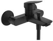 Baterie cada-dus monocomanda negru mat Hansgrohe Logis