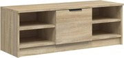 vidaXL Comodă TV, stejar sonoma, 102x35,5x36,5 cm, lemn compozit