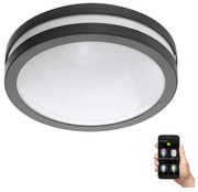 Eglo 97237 - LED Plafoniera baie LOCANA-C LED/14W/230V antracit Bluetooth IP44