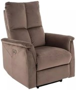 Fotoliu recliner Neptun velvet cappuccino Blu38