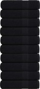 vidaXL Prosoape de duș, FROGN, 10 buc., negru, 70x140 cm, 360 g/m²