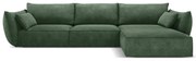 Colțar verde închis (pe partea dreaptă) Vanda – Mazzini Sofas