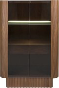 Vitrina, Bufet cu iluminat deosebit design LUX Walnut