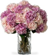 Buchet artificial LUX din 48 de hortensii roz, Hydrangeas
