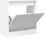 vidaXL Pantofar, alb, 60x34x63,5 cm, lemn compozit