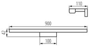 Aplică LED pentru oglindă de baie Kanlux 26688 ASTEN LED/15W/230V IP44 alb