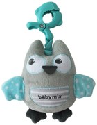 Baby Mix Jucărie educațională de pluș cu clipBufniță, verde