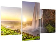 Tablou - Seljalandsfoss din spatele peșterii (90x60 cm)