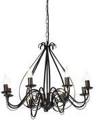 Candelabru clasic negru cu 8 lumini - Giuseppe