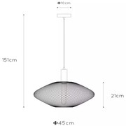 Lustră pe cablu MESH 1xE27/40W/230V Lucide 21423/45/02