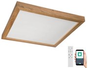 Plafonieră LED Brilagi WOODY FRAME LED/50W/230V stejar 60x60 cm 3000-6000K IP44 + telecomandă