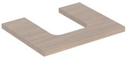 Blat pentru lavoar Geberit One cu decupaj in mijloc 60 cm stejar bej