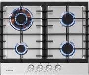 Klarstein Ignito 4 Zonen, plită pe gaz, 4 arzătoare Sabaf, oțel inoxidabil, argintiu