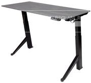 Birou reglabil electric TerrA2Y Black-cadru in Y / profil cadru negru (Dimensiune blat: 120x60 cm, Culoare blat: Alb 25mm)