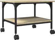 vidaXL Suport imprimantă 2 niveluri stejar sonoma 50x40x38 cm lemn