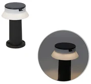 Lampă de exterior pe suport negru cu LED inclus cu dimmer IP55 solar - Felice