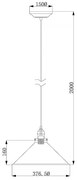 Lustră pe cablu Elstead PV-SP-AB PROVENCE 1xE27/60W/230V auriu