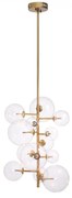 Lustra design LUX cu 13 surse de lumina Ezra alama antic 114372 HZ