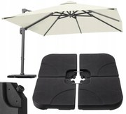 Suport de umbrelă din patru piese 50 x 50 x 7,5 cm