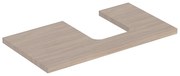 Blat pentru lavoar Geberit One cu decupaj in dreapta 90 cm stejar bej