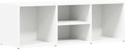 vidaXL Banca depozitare pentru pantofi alb 105x35x35 cm lemn prelucrat