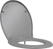 vidaXL Capacul de toaletă Gri 47 x 37 x 4 cm Duroplast