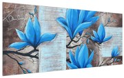 Tablou cu flori moderne (120x50 cm), în 40 de alte dimensiuni noi