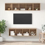 vidaXL Set comodă TV 4 pcs stejar artizanal 37 x 37 x 142.5 cm